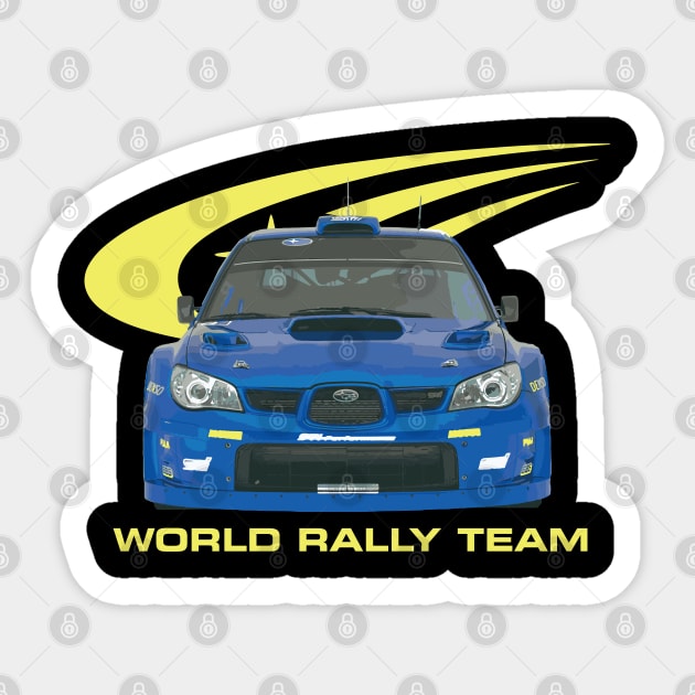 wrc PETTER SOLBERG champion Car RALLY WORLD TEAM Sticker by cowtown_cowboy